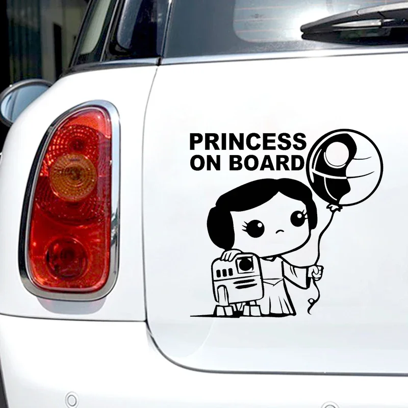 Baby Princess On Board Vinyl Car Stickers Creative Decals for Car Motorcycle Cute Vehicle Decor Accessories view 3
