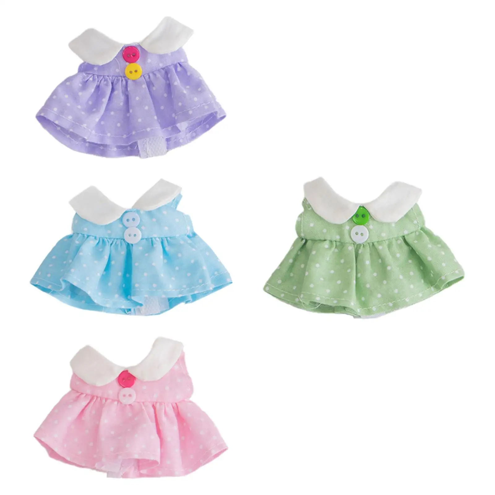 

Mini 17cm Doll Skirt Girl Doll Outfit for Childrens Day Present Valentine's Day