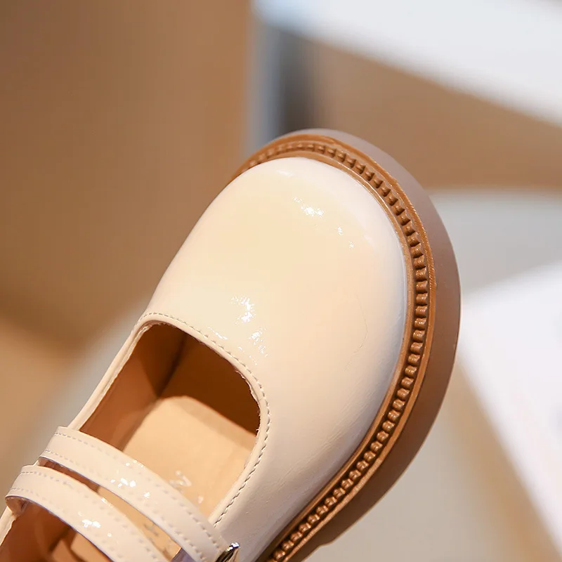 Chaussures de princesse en cuir pour enfants, chaussures provoqué pour petites filles, chaussures de performance pour écoliers, noir, mode printemps et automne