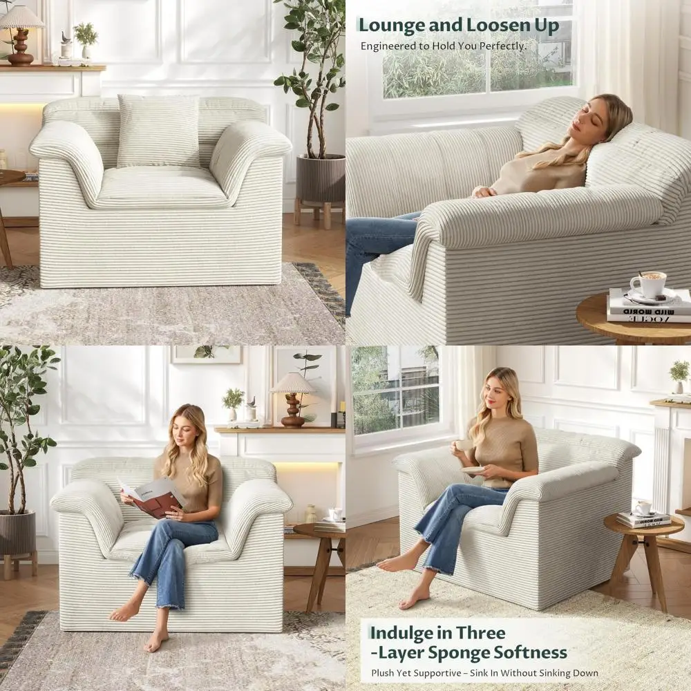 Eigentijdse modulaire sectionele bank, diepzitcomfort, enkele bank in corduroy stof voor de woonkamer