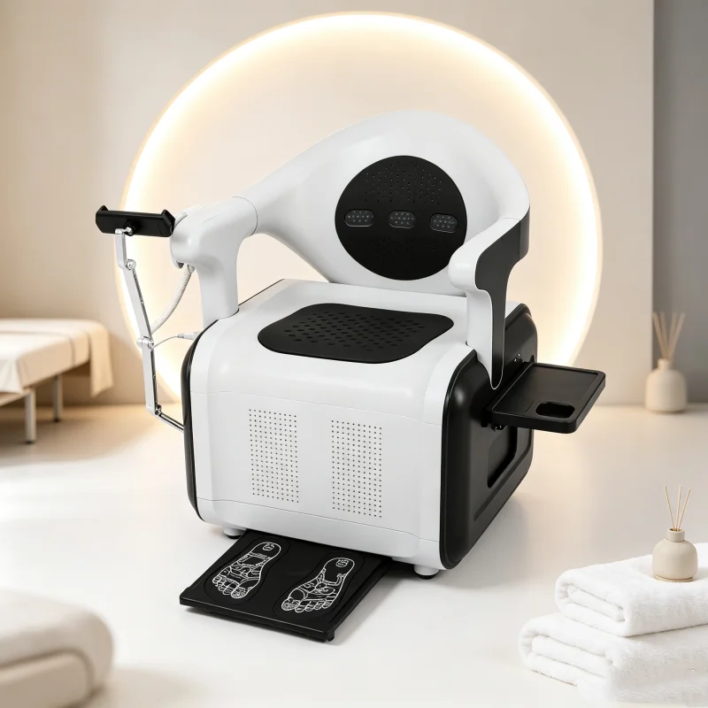 Postpartum Pelvic Floor Muscle Recovery Electromagnetic Massage Chair with Back And Foot Heat Therapy for Training