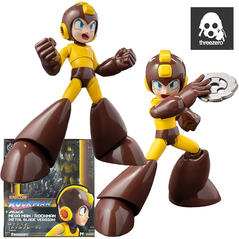 Threezero MDLX Mega Man Rockman Metal Blade Version Action Figures Model Kit Toys for Boys Original Box Collection