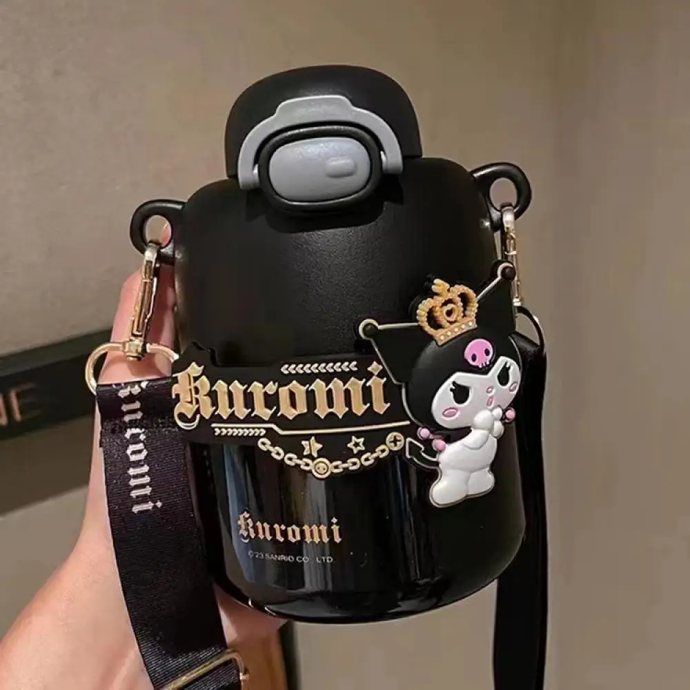 Cute Sanrio kawaii kuromi thermos cup 316 stainless steel material Summer cold drinks Insulation in winter student girl gift