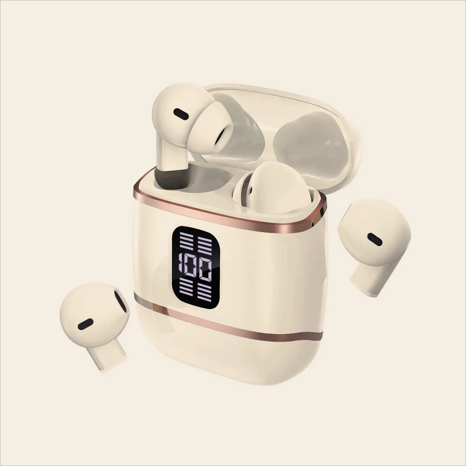 

Bluetooth 5.3 HIFI Sound Headset 2 in 1 Wireless Headphones TWS Bluetooth Wireless Connection Led Digital Display Power J40