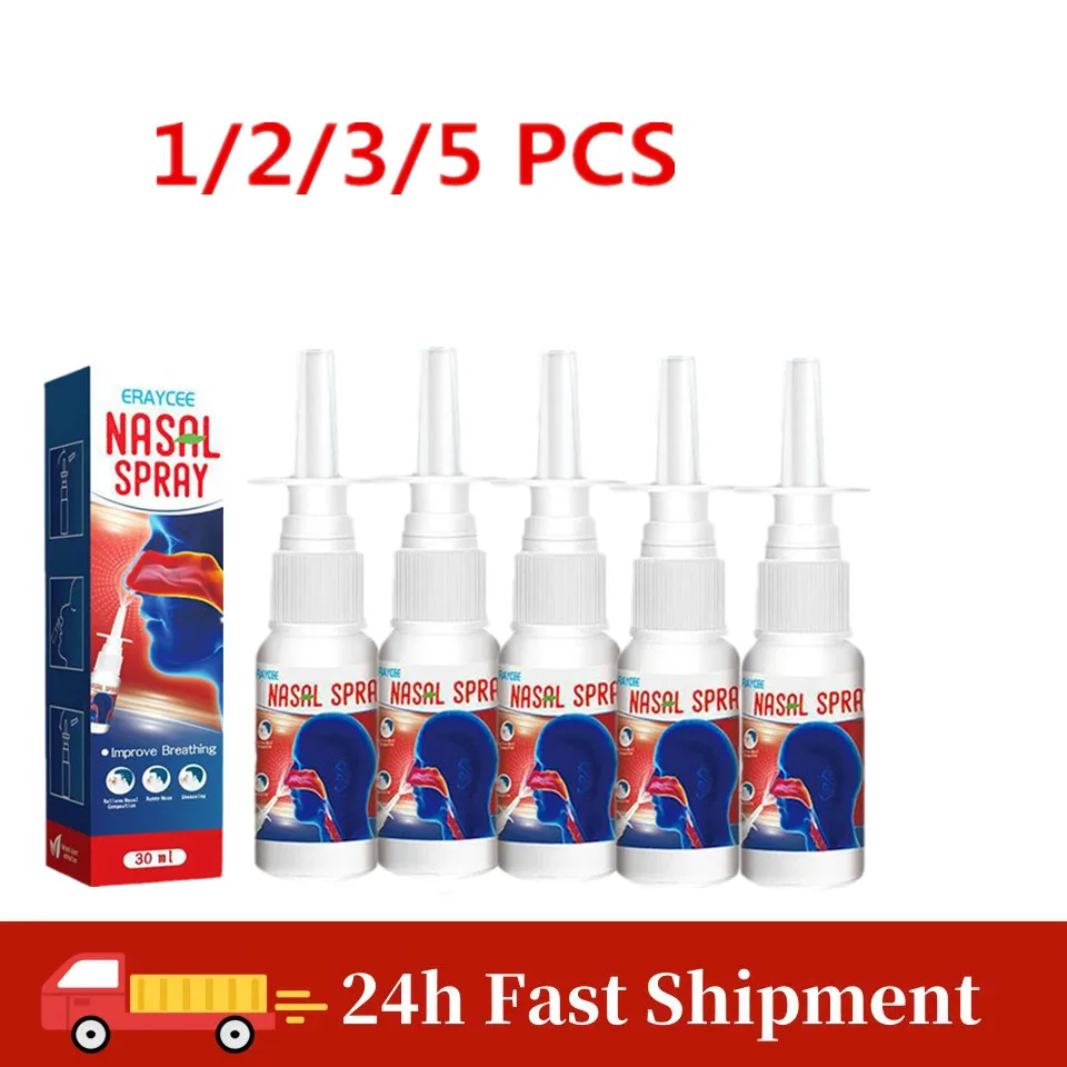 

1-5X Травяной спрей для носа Натуральный спрей для носа для уменьшения храпа Чистка носа и увлажнение Спрей для носа Дышите хорошо, здоровье сна