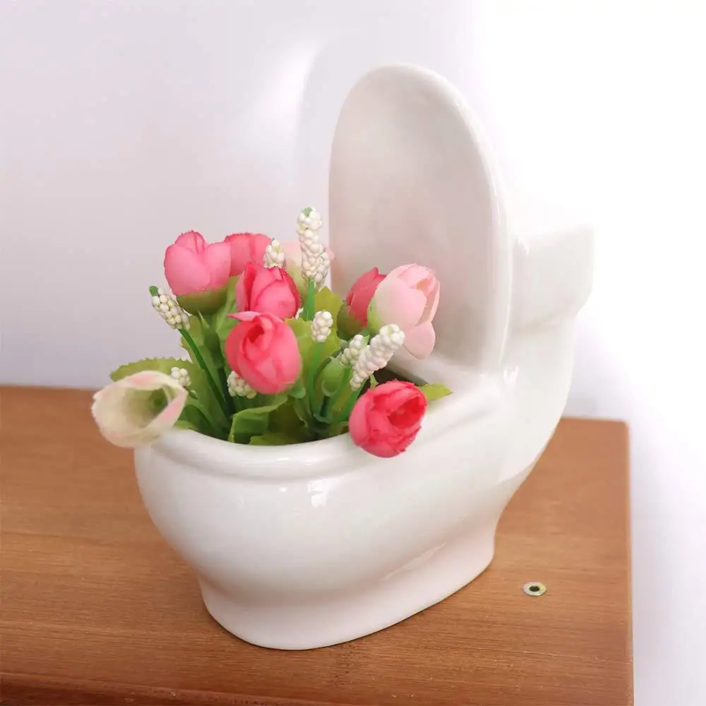 Ceramic Succulent Flowerpot Personality Cartoon Flower Vase Creative Hydroponic Flower Holder Birthday