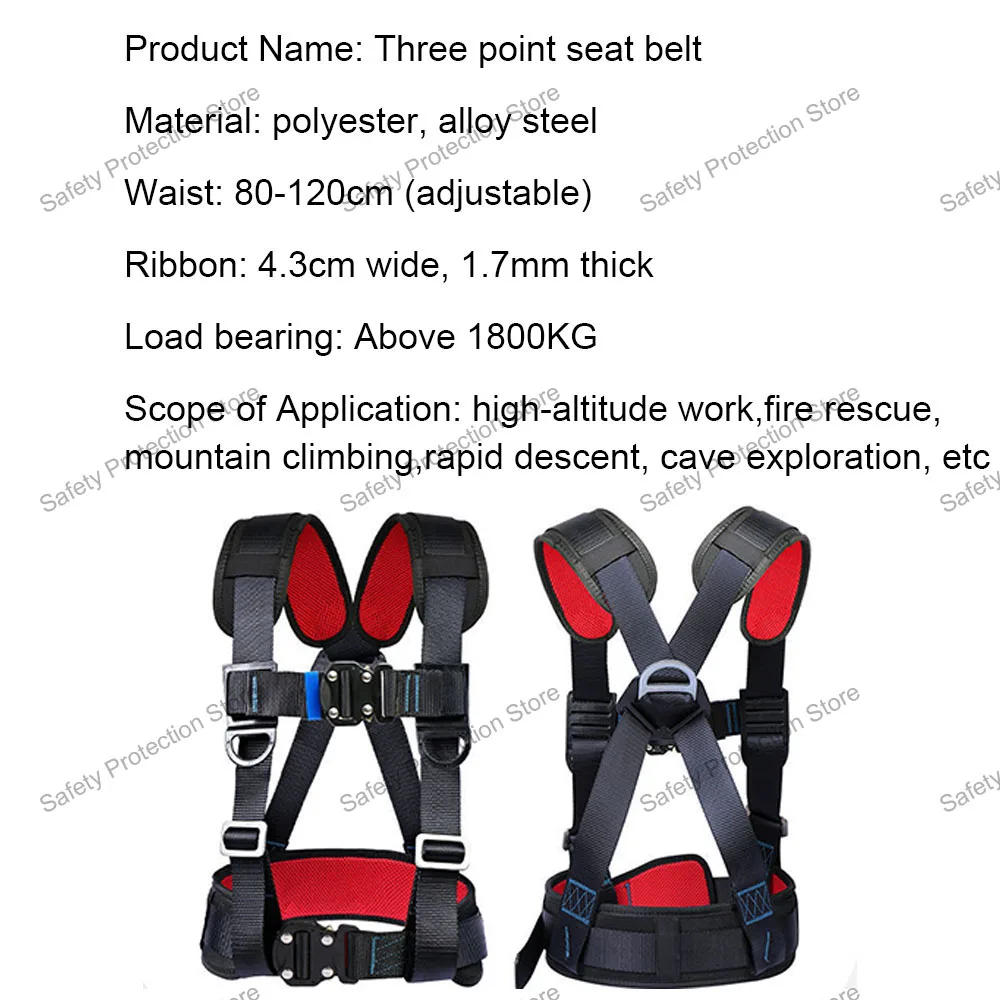 High-altitude Work Safety Belt Half Body Safety Harness Outdoor  Climbing Training Harness Electrician Construction Equipment