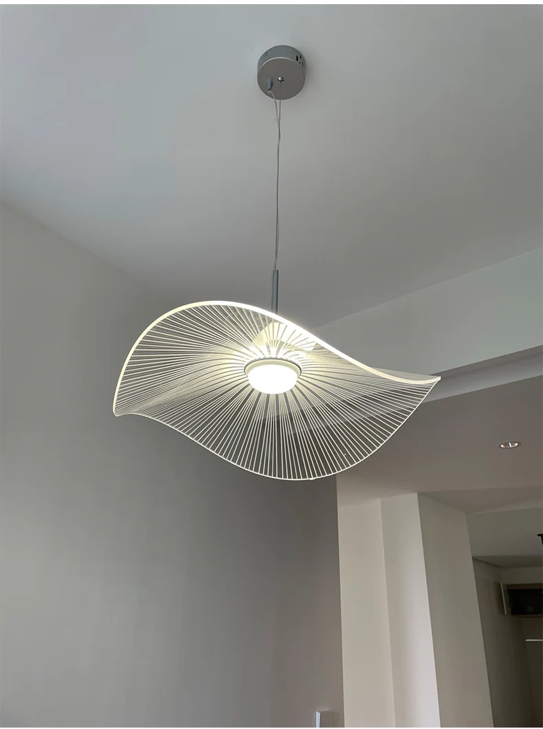 

New Lotus Leaf Pendant Lamp Personality Acrylic Cover LED Light Fixtures For Bar Suspension Luminaire Dining table Lusres 220V