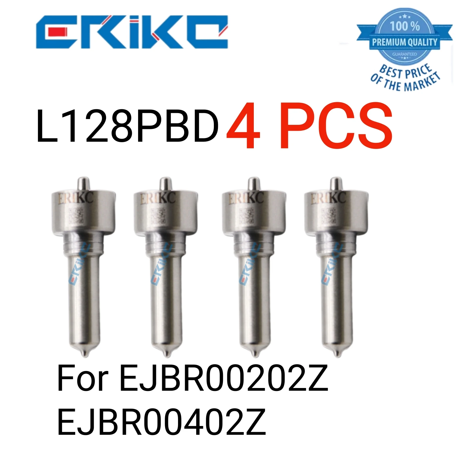 4 PCS L128PBD Spary Nozzle L 128 PBD Fuel Injector Nozzle L128 PBD Jet Nozzle Assy for Delphi EJBR00202Z/EJBR00402Z