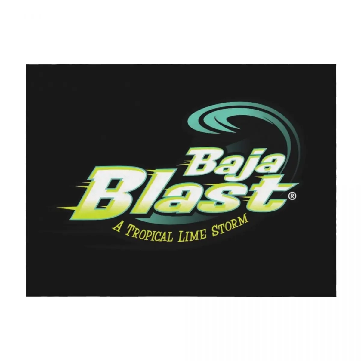 

baja blast plain logo Throw Blanket manga Bed linens valentine gift ideas Furry Blankets