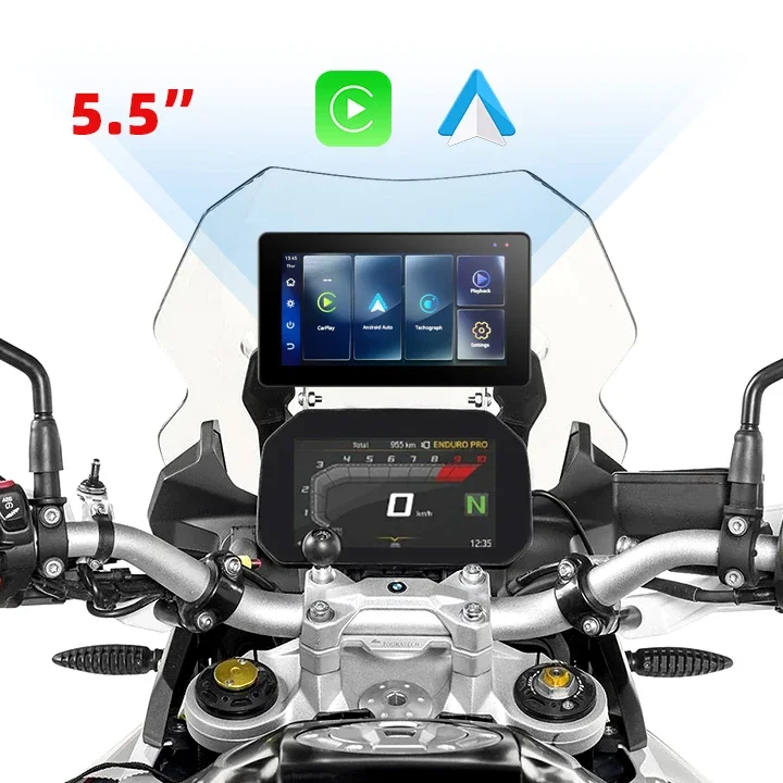 EKIY Motorcycle Carplay Screen For R1200GS ADV/ R1250GS ADV Monitor Wireless Carplay Android Auto Display Motorcycle GPS