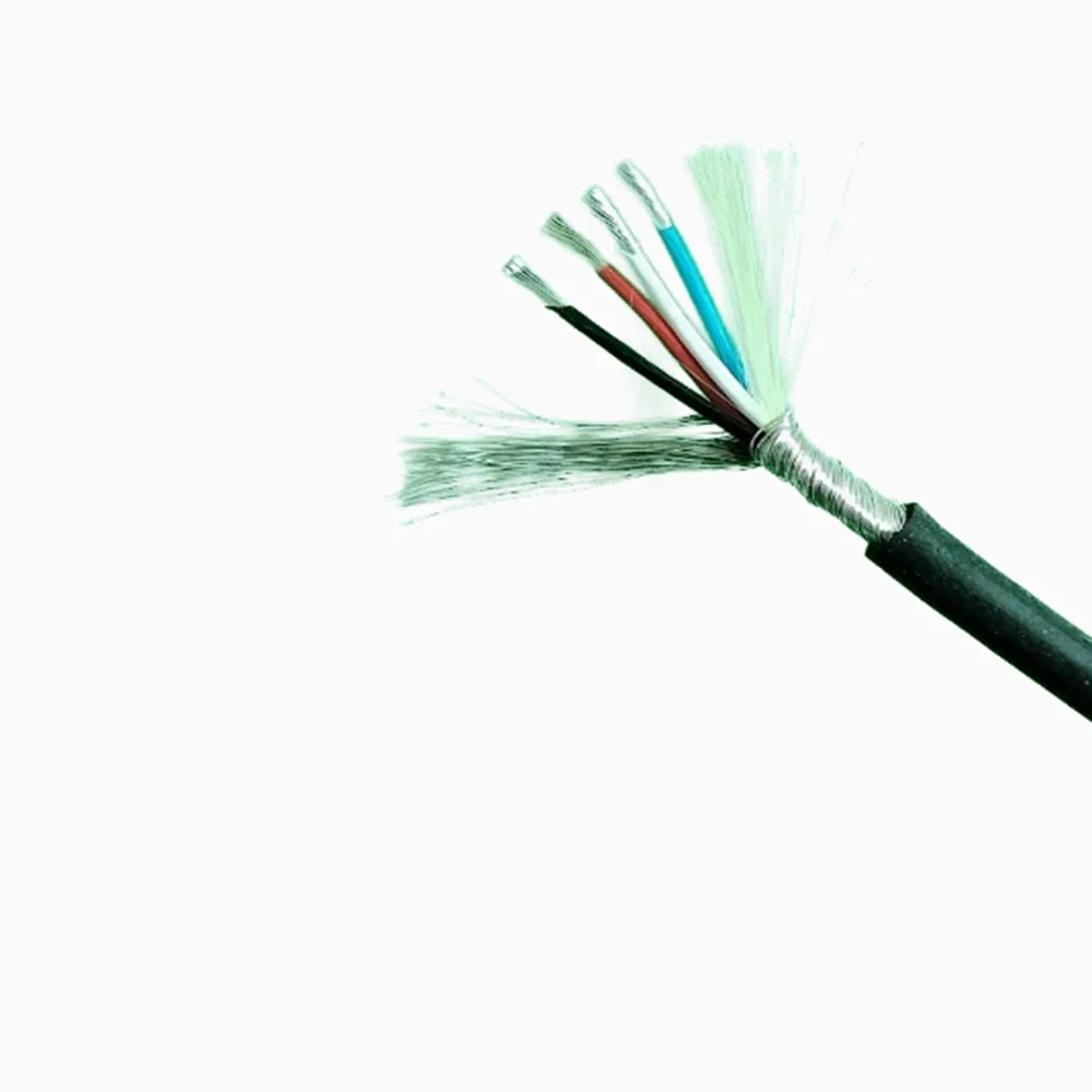 Shielded Cable Medical Grade Soft Silicone Wire 4-Core 26 AWG Flexible Signal Ultra-Fine Shielded Electrical Line