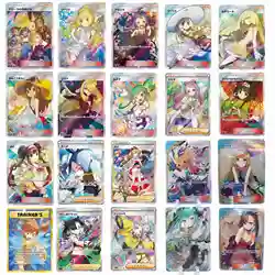 PTCG-Japonês Lillie Acerola Miriam Cynthia Trainer Cards, Flash Textura, Brinquedo do jogo, Anime Hobbies, Cartão de coleção, Birthday Gift