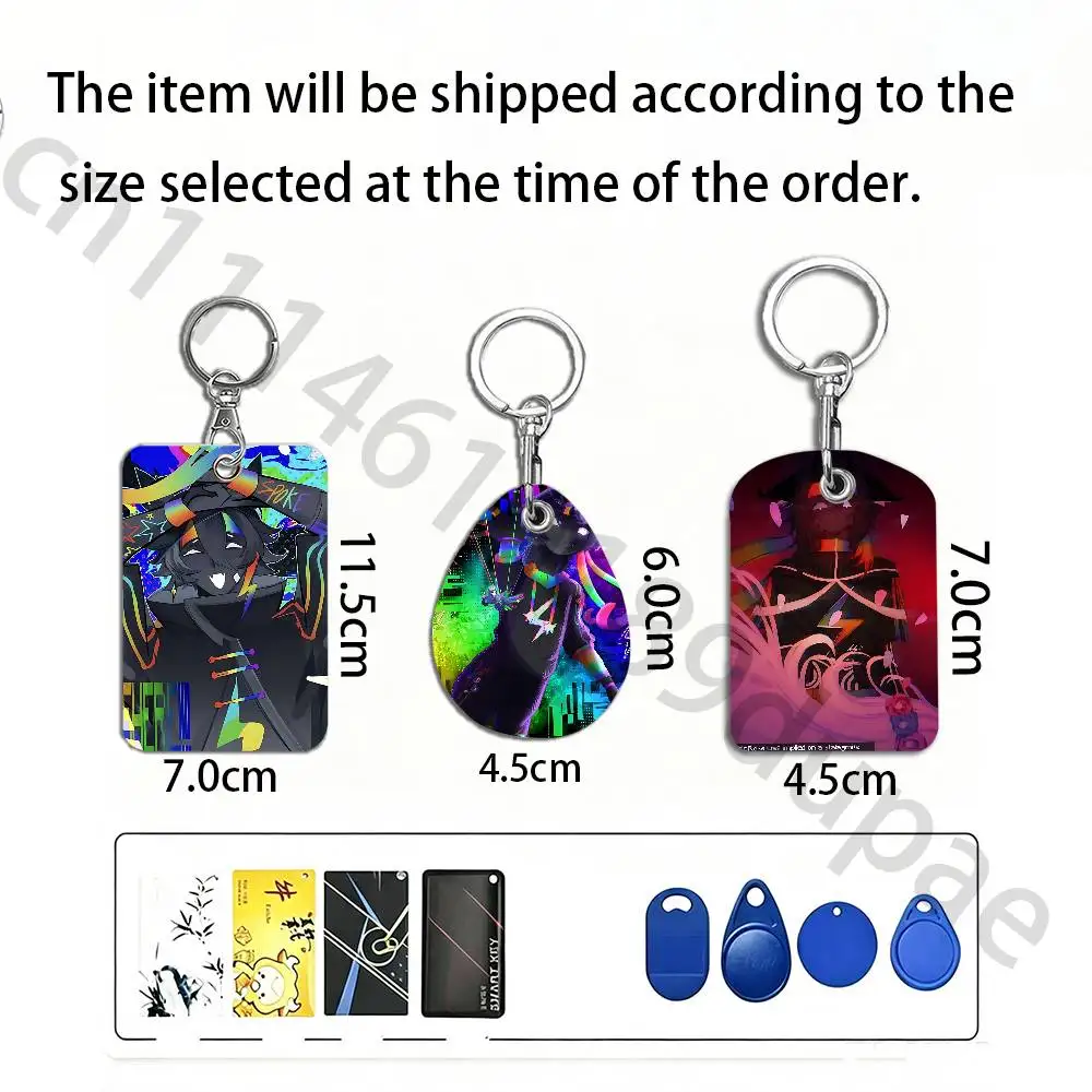 S-Spokeishere S-Spoke Protective Printed Leather Card Case Metal Keychain Accessory