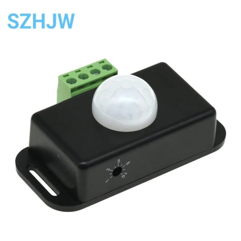 DC 12V 24V 6A Automatic Adjustable PIR Motion Sensor Switch IR Infrared Detector Light Switch Module For LED Strip Light Lamp