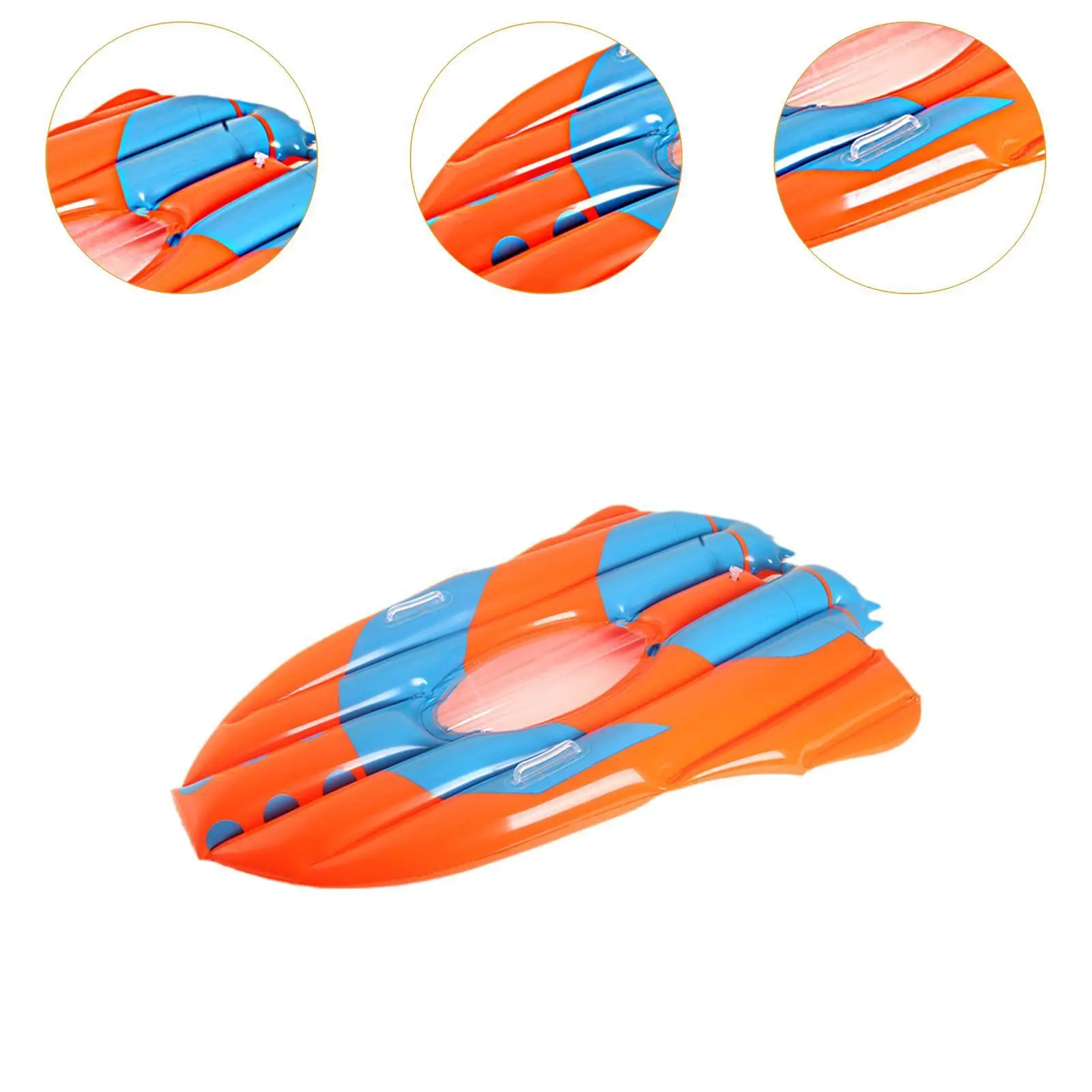 Tablero de carrocería inflable ventana de visualización transparente naranja para toboganes de agua para