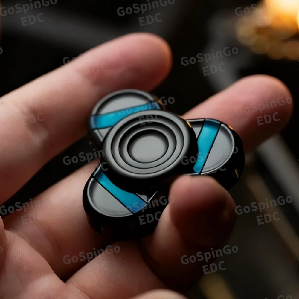 Jouets en métal Dz Trefoil Zirconium Fidget Spinner édition limitée 199 trois feuilles Gyro soulagement du Stress jouet Fidget jouets pour adultes