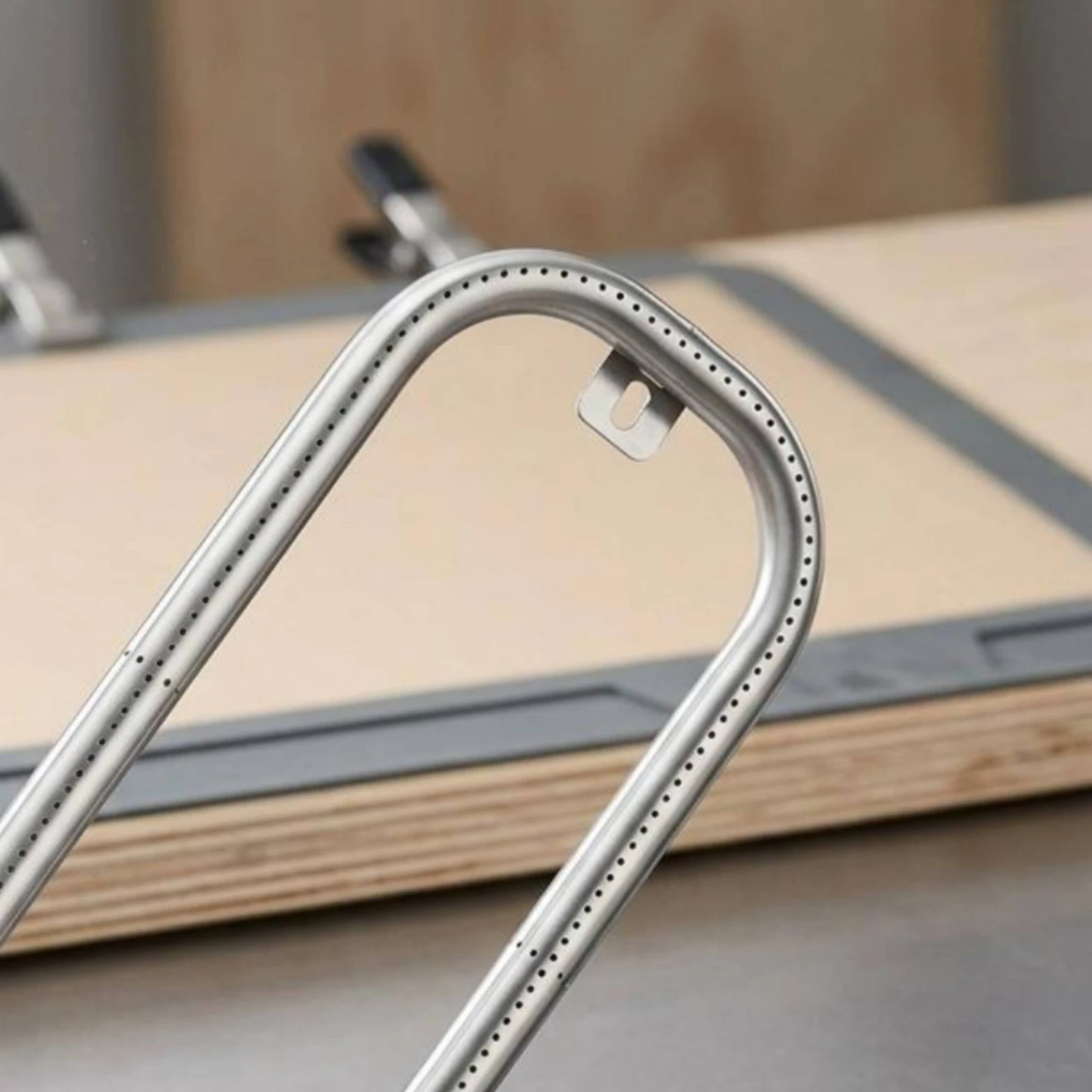 Gas Grill Burner Tube Side Ports Stainless Steel Burner Tube Long-Lasting Easy to Install view 3