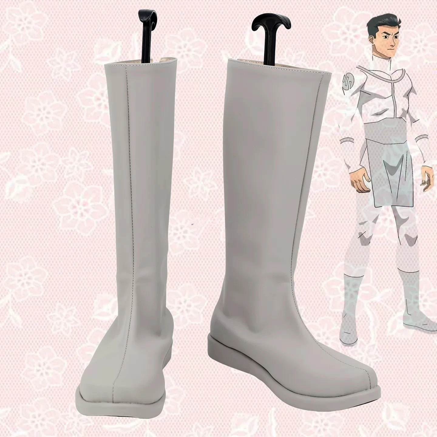 Game Anime Cosplay  Boots  Mark Grayson Invincible Shoes Halloween Costume Accessories Props Made