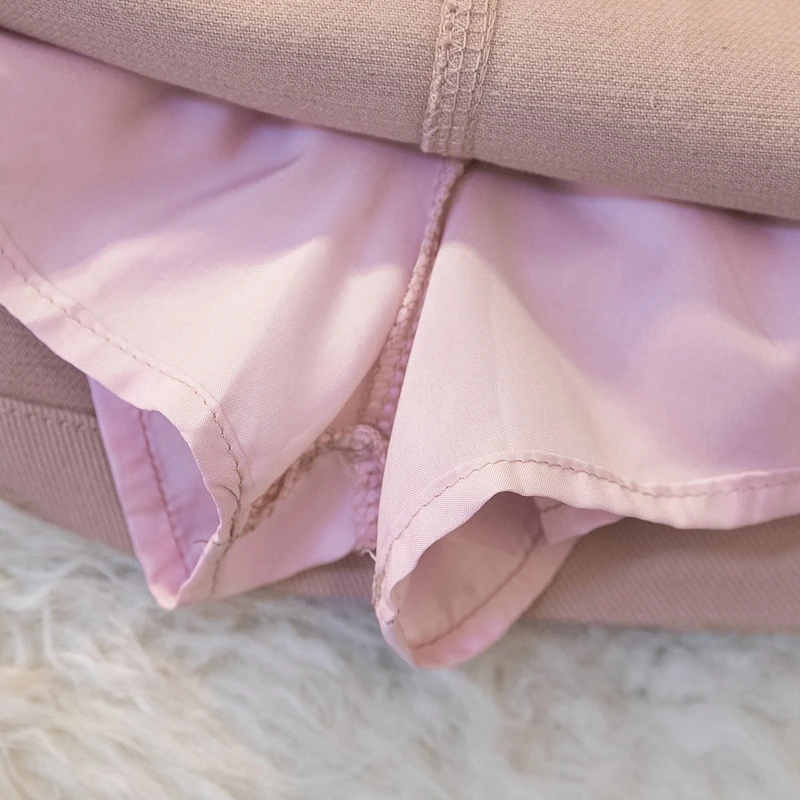 Falda sencilla de cintura alta de aodón da acampanada para mujer, Falda corta profesional OL de verano, falda de medio ...