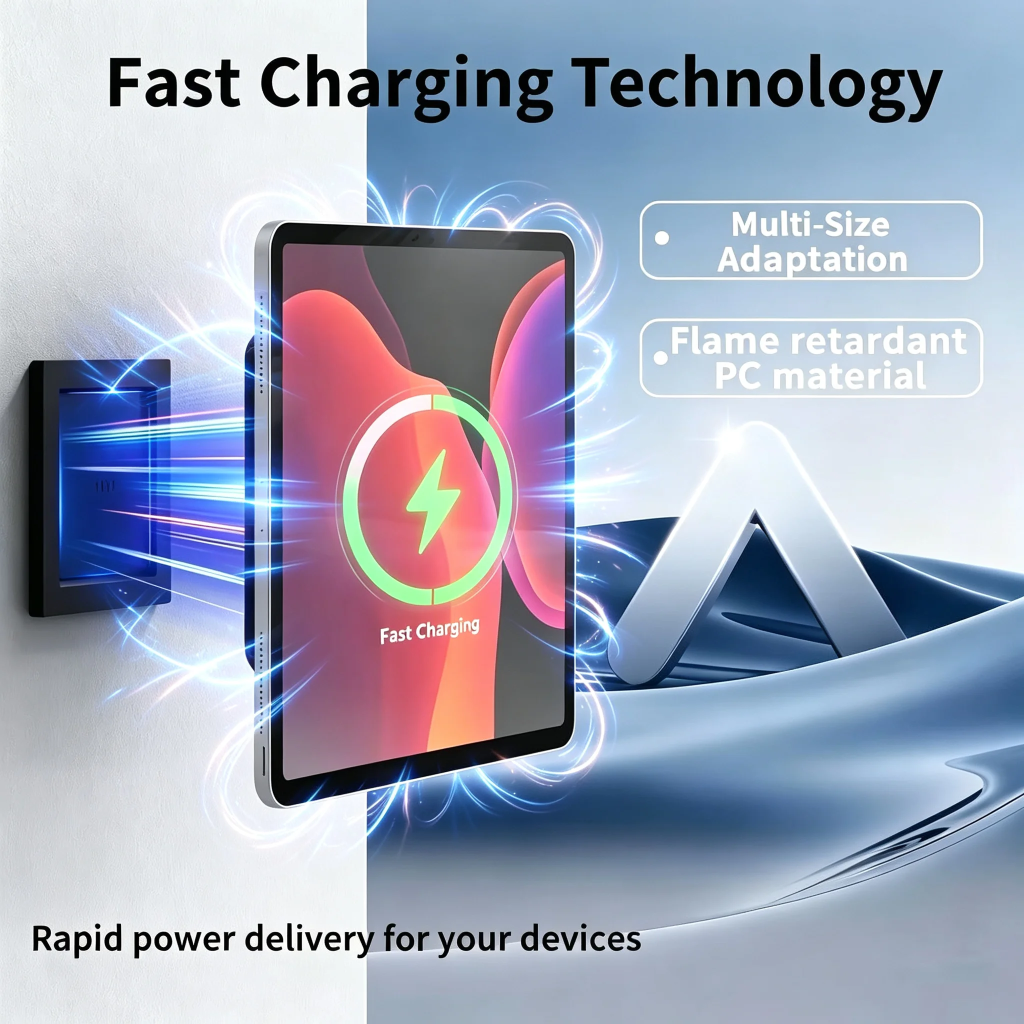 Magnetic Wall Charger Mounting Accessories Ipad Tablet Magnetic Bracket 86 Bottom Box Magnetic Charging Wall Charging