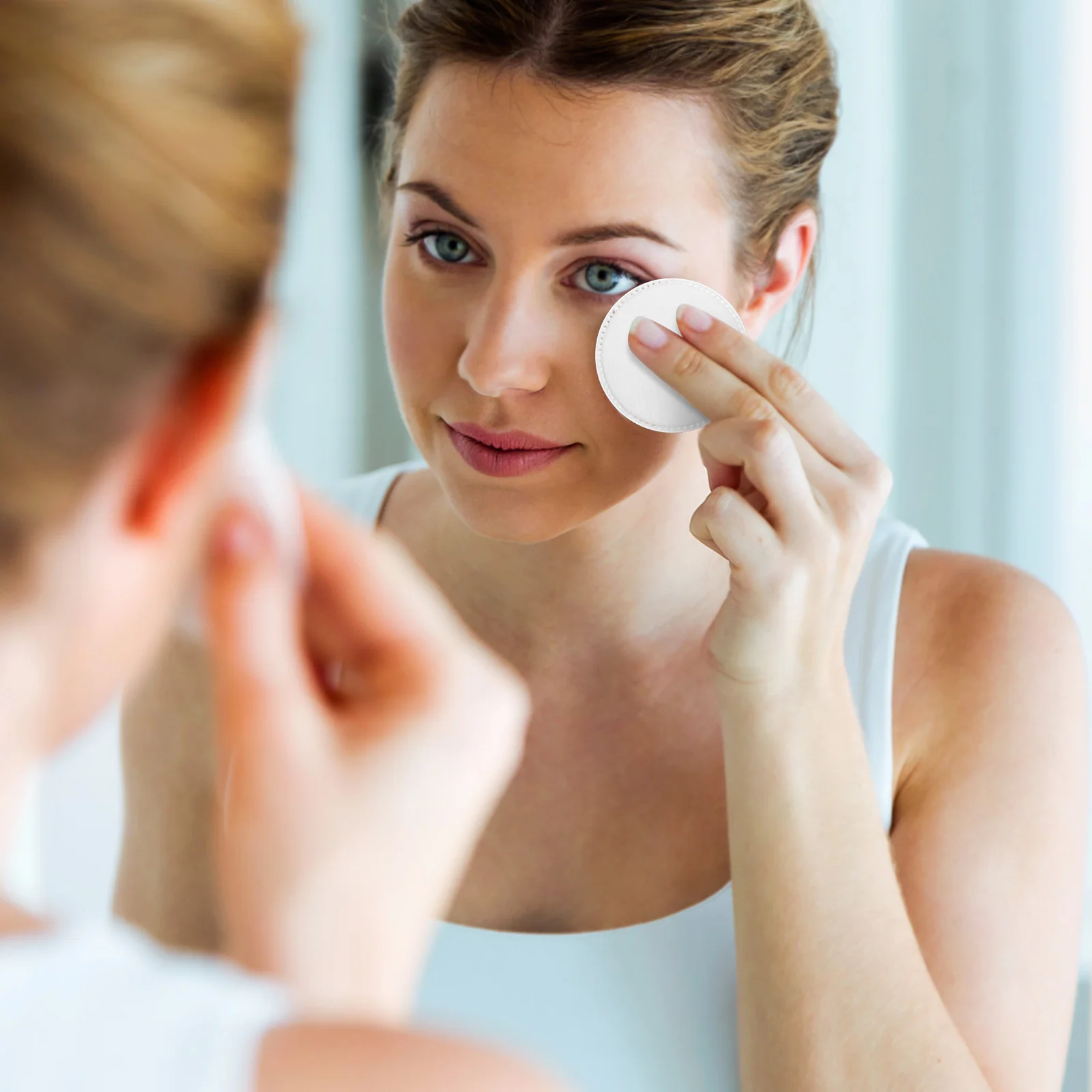 200 stuks verdikte make-up wattenschijfjes 3-laags gezichtsrondes wegwerp toner reinigingspads voor make-up verwijderen gezichtsverzorging katoen