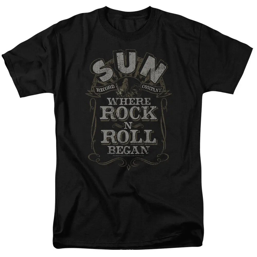 Sun Records Where Rock Began T Shirt Licensed Classic N Roll Merch Black