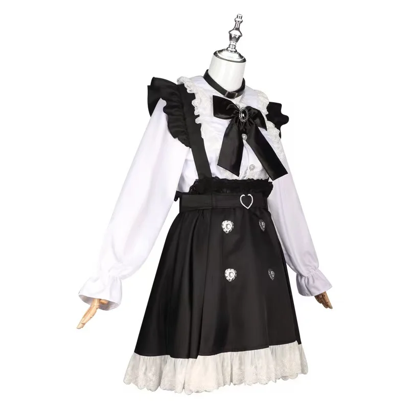 halloween Cosplay Sexy Miku cosplay lace suspender dress set, wig, anchor girl