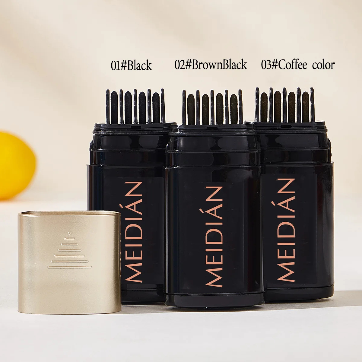 عصا ألوان الشعر أثناء التنقل - تغطية رمادية فورية، صبغة مؤقتة نباتية، حجم الجيب للسفر #6