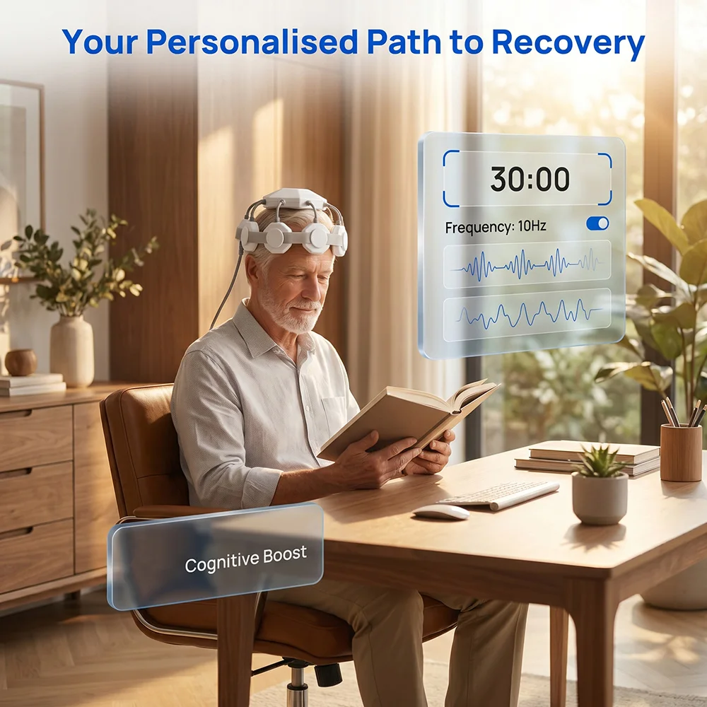 Frovab Repetitive TMS Brain Stimulation Device Non Invasive Rehabilitation For Parkinson Stroke Depression Brain Nerve Repair