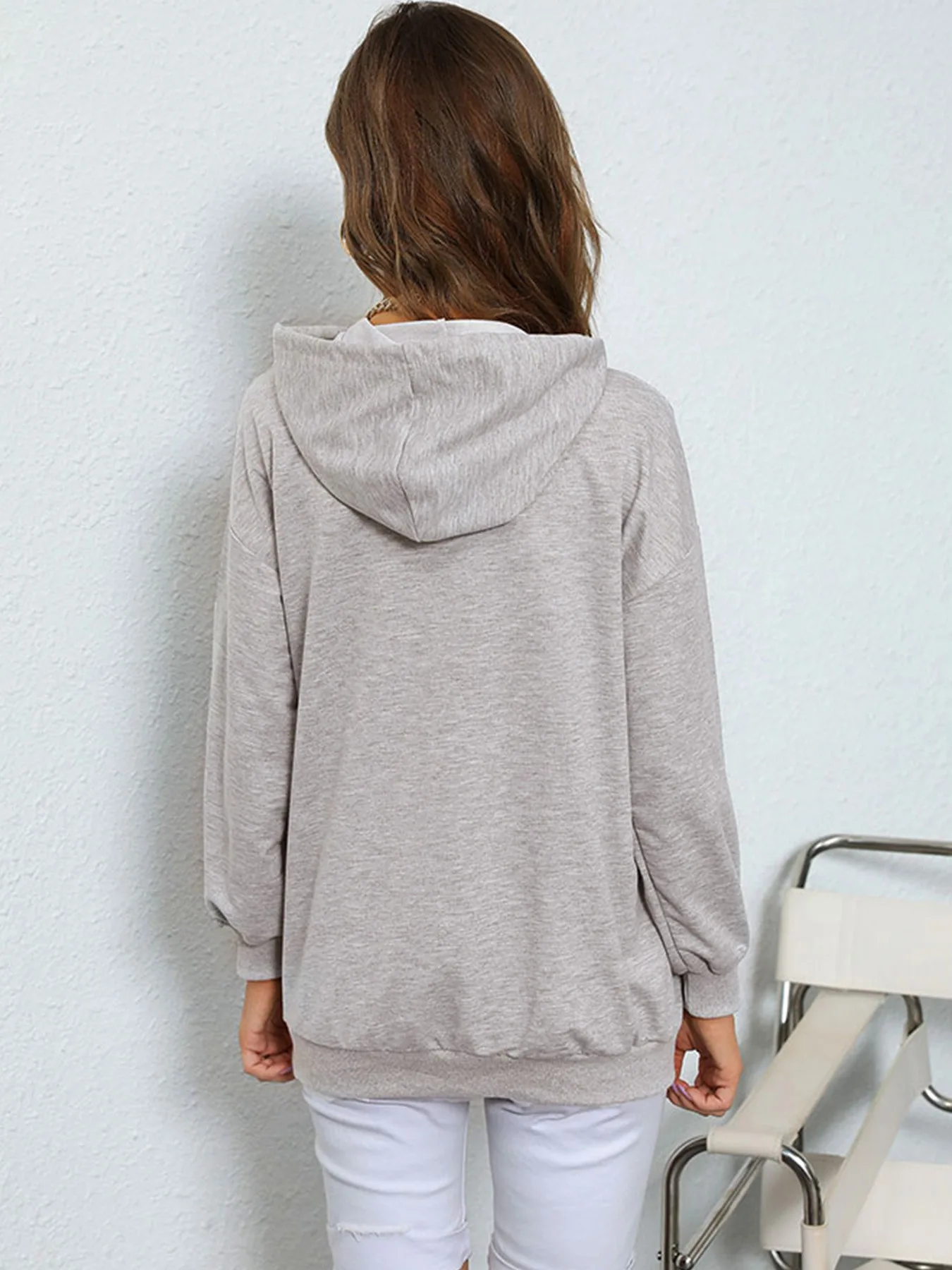 Unisex Lovers' Oversized High Street Casual Hooded Hoodie Pullover Loose Hoody 2024 NEW Letter Foam Fleece Sweatshirts