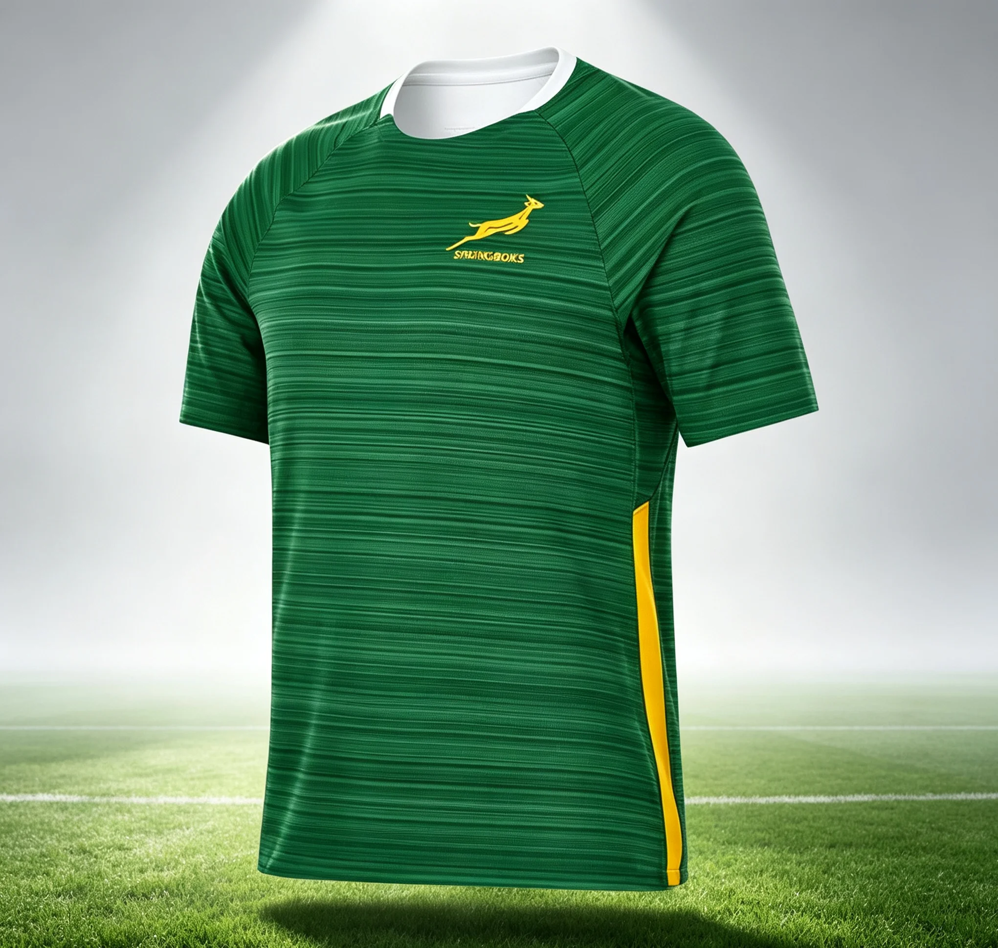 Neues Springboks-Südafrika-Rugby-Team-Trikot, kurzärmeliges Trainingshemd, schnelltrocknend, 3D-Druck, kurzärmeliges Oberteil für Fans – Detail 4