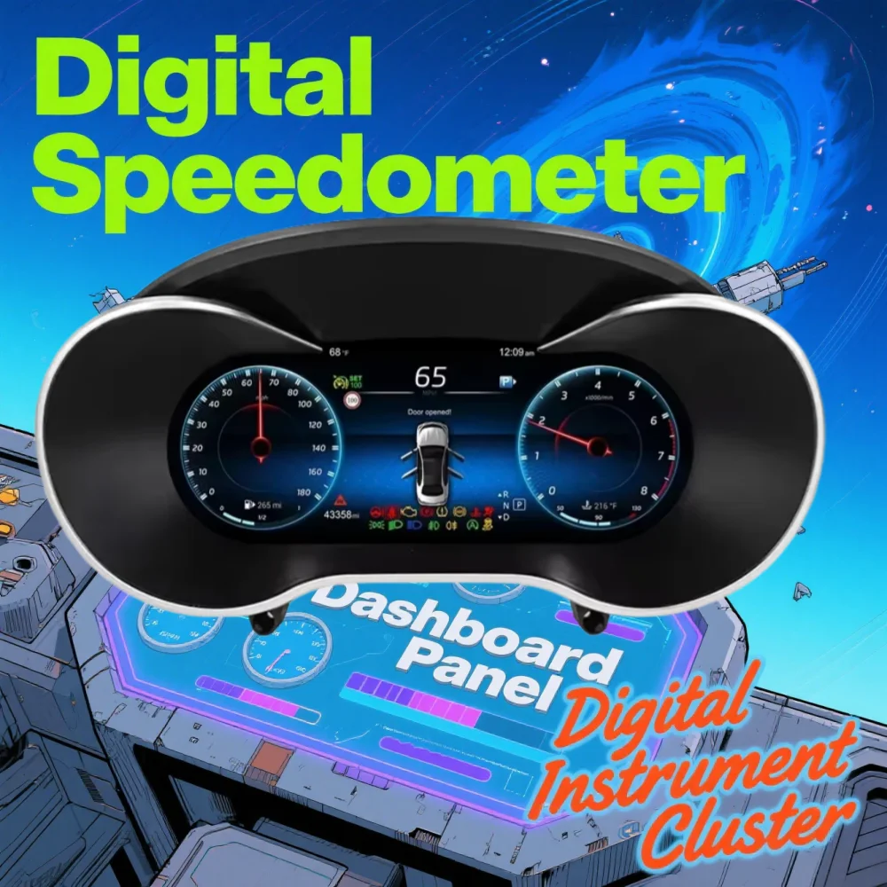 For Mercedes Benz C/GLC Class C200L C200 C300 C180 C260 W205 W203 2015-2021 Car LCD Dashboard Digital  Cluster Speedometer Panel