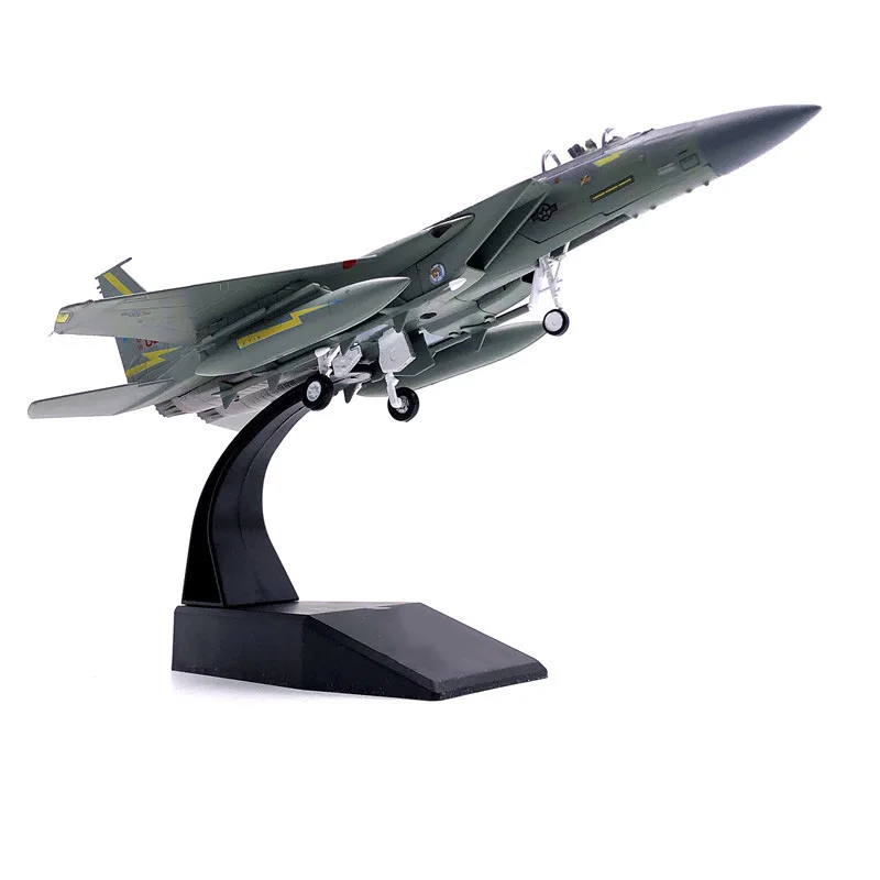 1/100 Scale US F15 F-15 Eagle Fighter Aircraft Airplane Diecast Metal Military Plane Toy Model Collection Gift