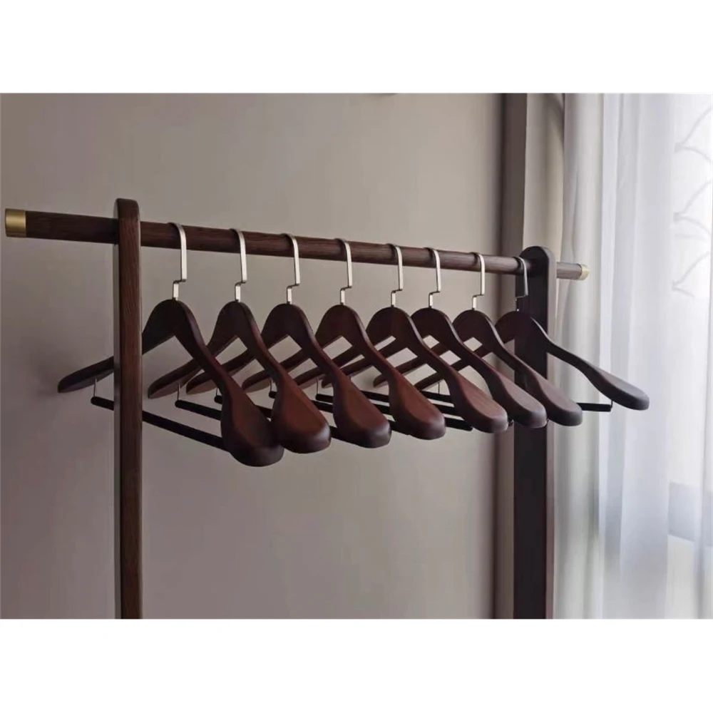 Hotel Clothing Hanger Solid Wood Large Hanger Household Cedar Hanger Suit Jacket Storage Hook Storage Bag Hanger