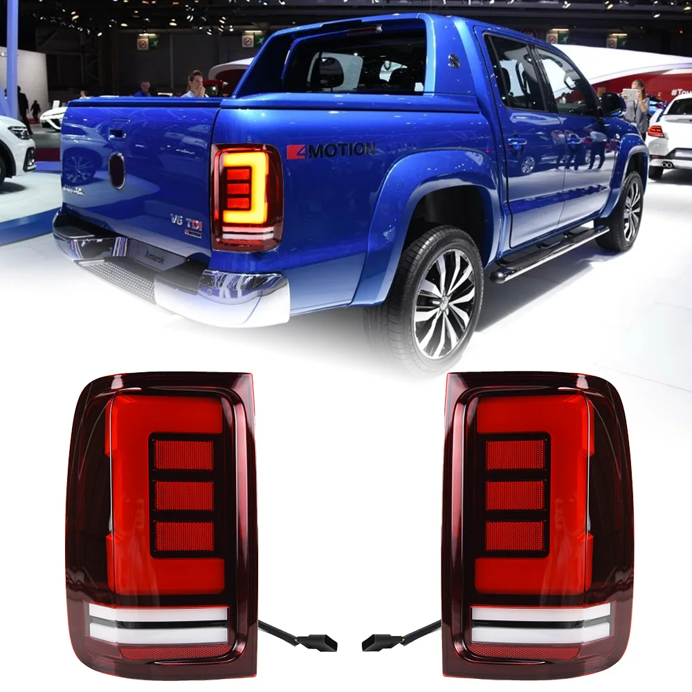 AKD Car Styling for VW Amarok Tail Lights 2010-2020 Amarok LED Tail Lamp LED DRL Dynami Signal Brake Reverse auto Accessories