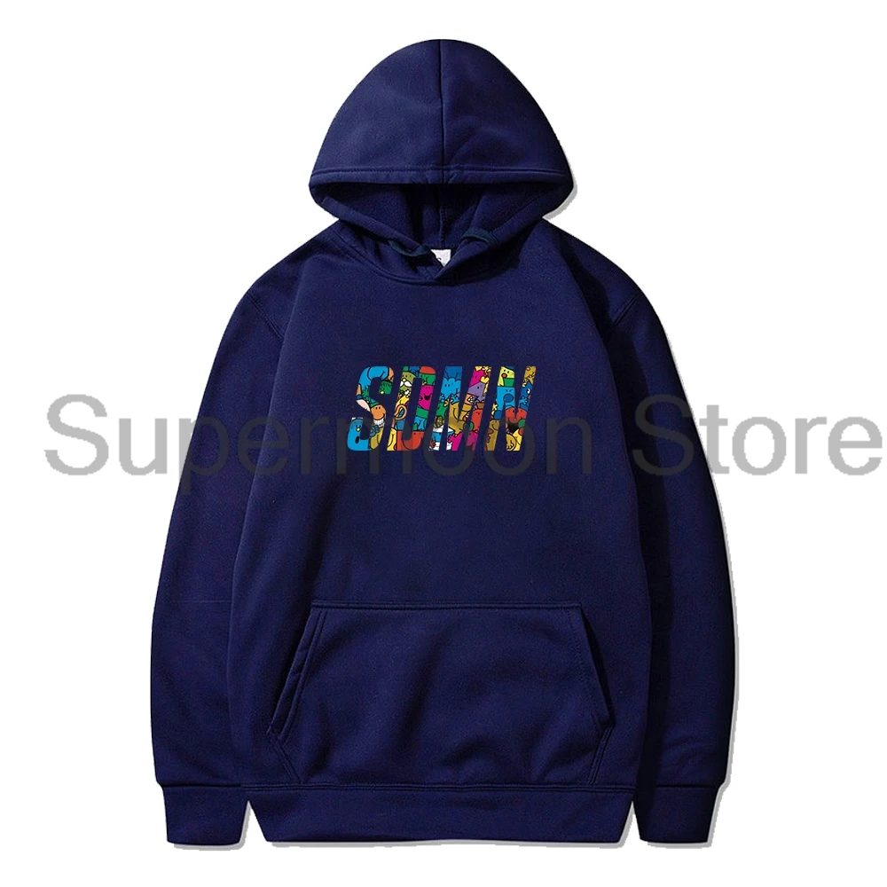 Sidal Hoodie SDMN Pria Wanita, baju Sweatshirt bertudung lengan panjang kasual Unisex