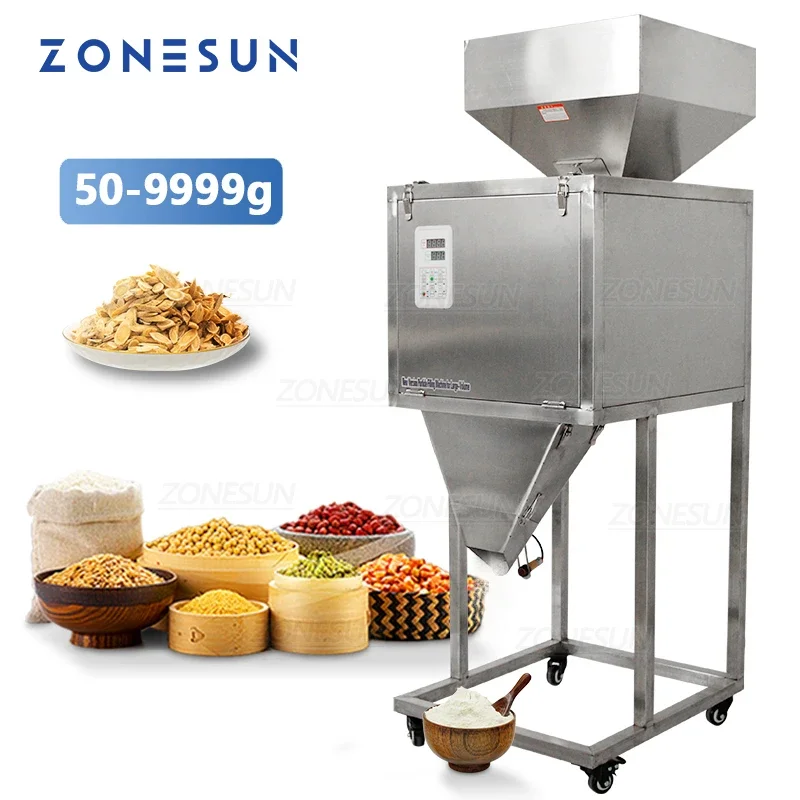 ZONESU Automatic quantitative weighing filling machine Tea coffee beans Packing Machine automatic powder granule filler  machine