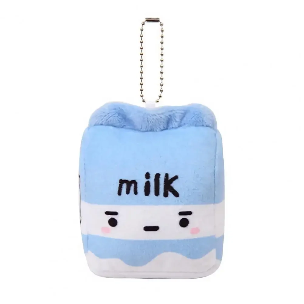 Pendentif de sac en peluche de dessin animé pour enfants, jouet de tasse de thé au lait de fruits mignons, pendentif de beurre, porte-clés en peluche, cadeau de décoration de sac, fille, 10cm