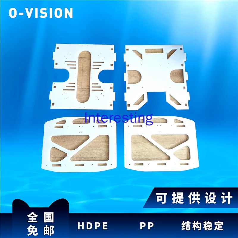 Custom Made ROV Frame Processing HDPE Underwater Robot Frame White Smooth Design Customized College Students Competition