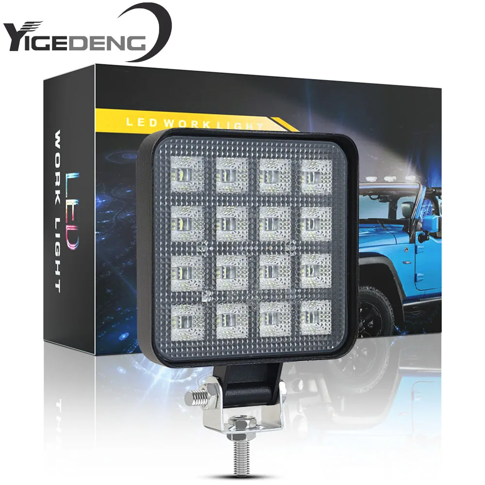 

16 LED Equipment Work Lights with Integrated Flood Led Work Lights for Excavator Grader Crawler Dozer Loader