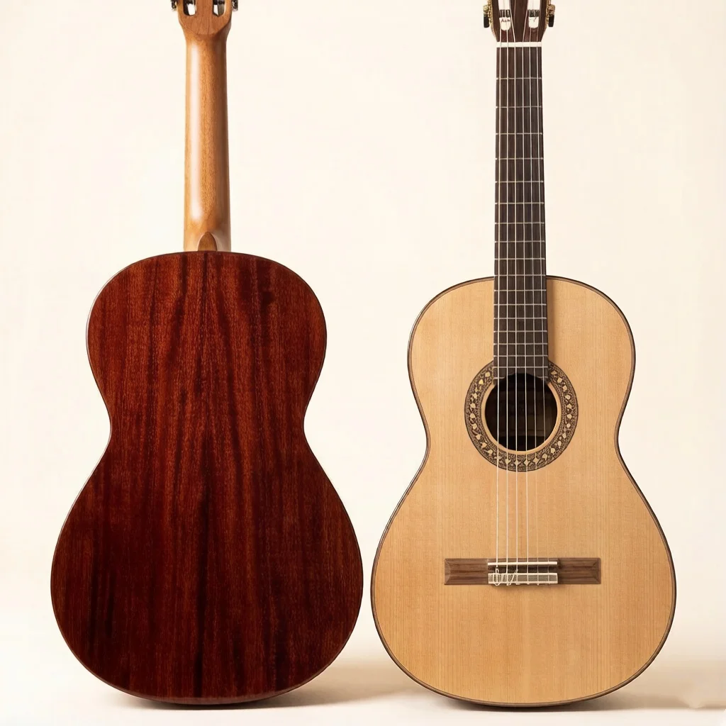 

J847 39 Inch Nylon String Guitar Spruce Solid Top 19 Frets Acoustic Instrument Beginner Practice Guitarra