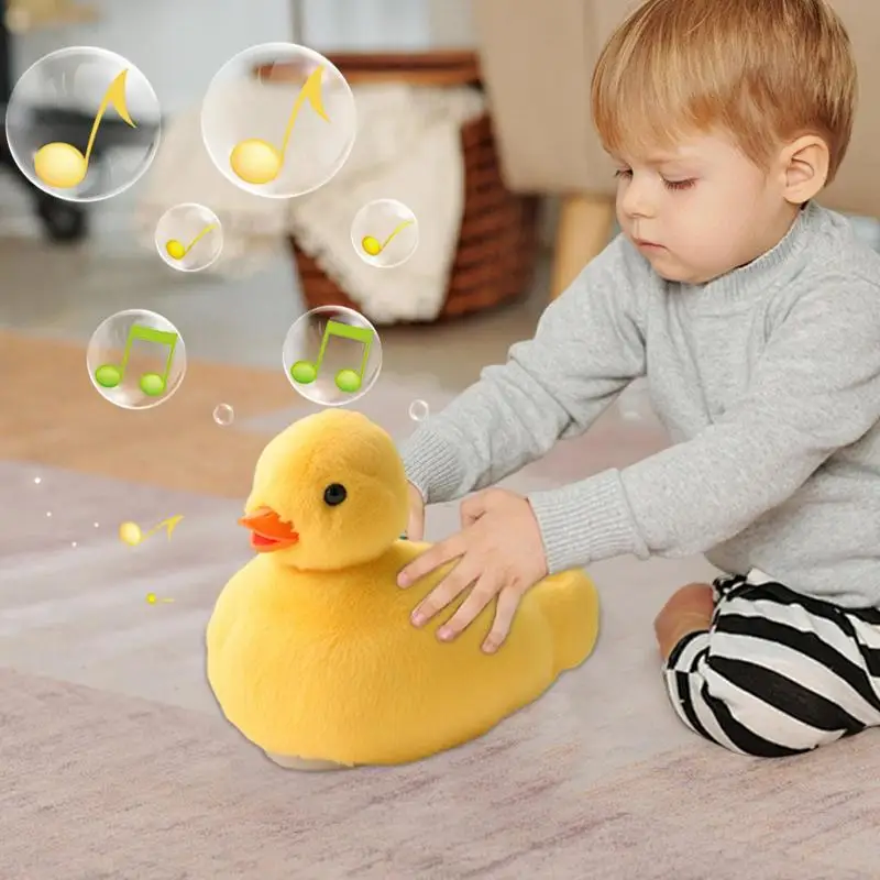 Plush Duck Toy Interactive Walking Duck Toy With Movement & Sounds 17cm/6.7inch Early Educational Preschool Stuffed Animal