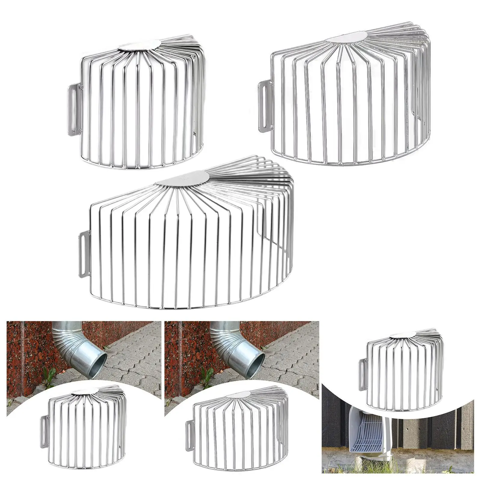 Gutter Filter Strainer Gutter Downspout Guard Net Cover Grille for Balconies