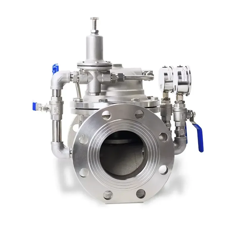 200X Stainless Steel Water Pressure Adjustable Valve Water Flow Control Valve