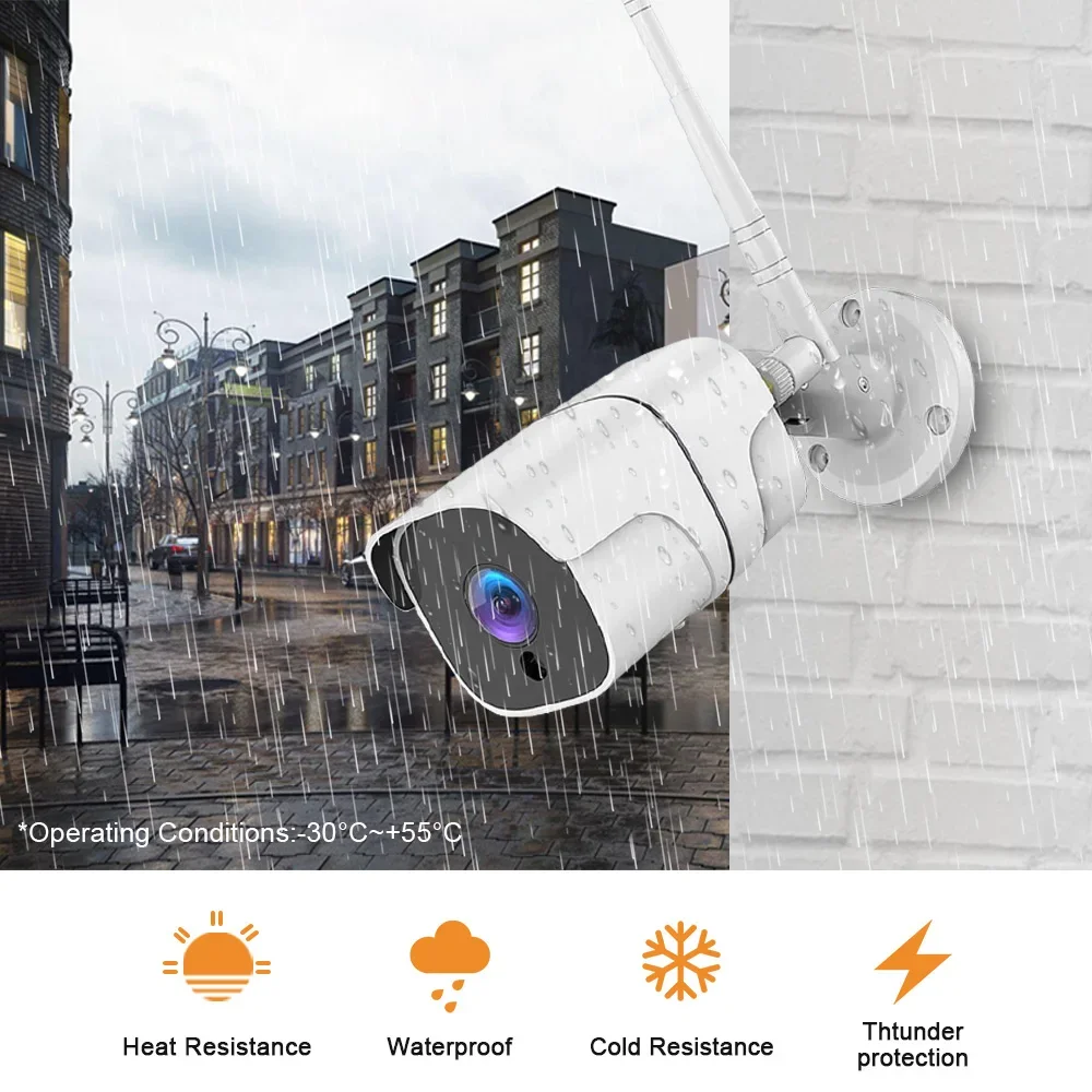 5MP Wireless CCTV System 8CH Wifi NVR Kit Outdoor Waterproof IP Security Camera Wifi Wireless Set 4Channel Wifi Surveillance Kit