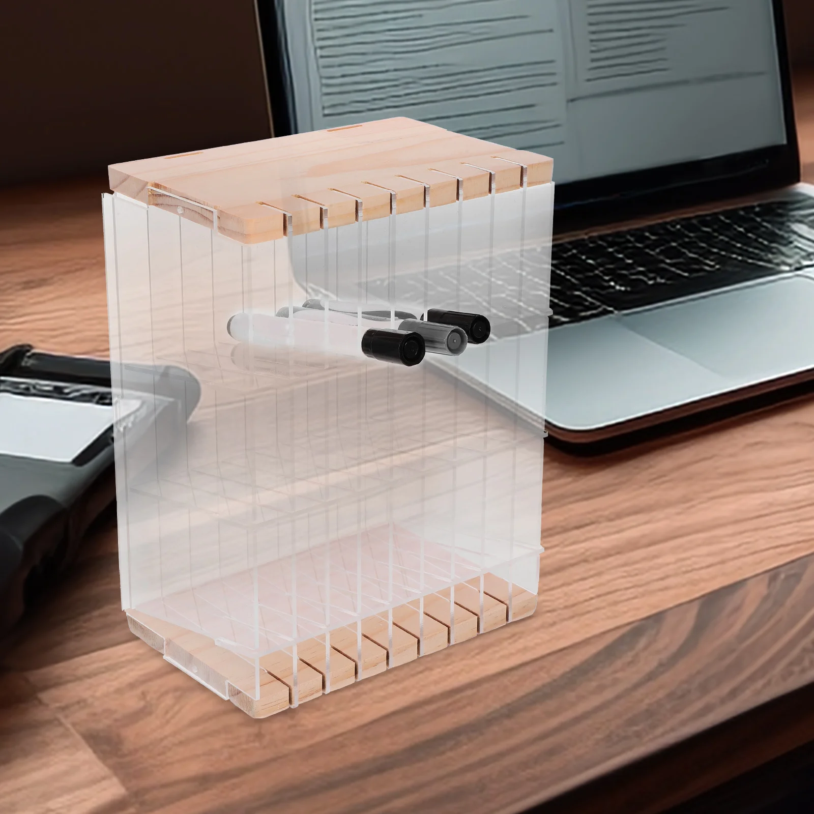 Sturdy Desktop Stationery Organizer Pen Holder Rack Multi-Functional Desk Storage for School Office Desk Organizer