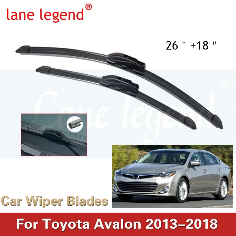 

Car Wiper Blade Front Window Windscreen Windshield Wiper Fit Blades Accessories For TOYOTA Avalon 26"+18" 2013-2018