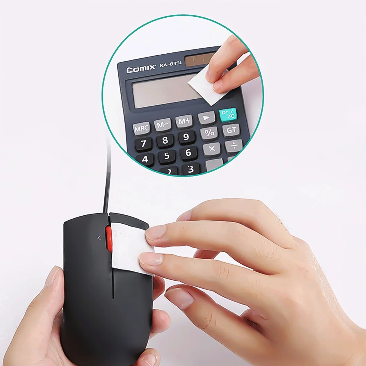 وسادات قطنية كحولية يمكن التخلص منها ومريحة لتنظيف شاشات الهاتف المحمول والتطهير والعناية بالجروح وممسحة الكحول