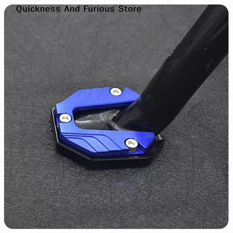 Scooter Motorbike Accessories Extension Foot Pad Support Plate Aluminum Alloy Motorcycle Bike Kickstand Extender Foot Side Stan